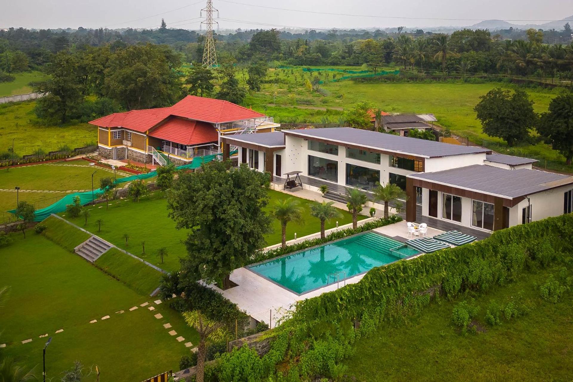 Natures Odyssey By Stayvista - Amidst Lush Greenery With Outdoor Pool And Indoor Activities Chinchavli Exteriér fotografie